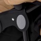 vidaXL Carrito para gemelos de acero gris taupé