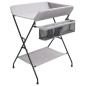 vidaXL Mesa cambiadora hierro gris claro vidaXL Mesa cambiadora hierro gris claro