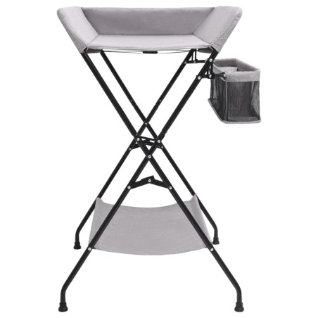 vidaXL Mesa cambiadora hierro gris claro