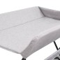 vidaXL Mesa cambiadora hierro gris claro vidaXL Mesa cambiadora hierro gris claro