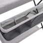 vidaXL Mesa cambiadora hierro gris claro vidaXL Mesa cambiadora hierro gris claro