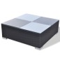 vidaXL Set muebles de jardín 10 piezas y cojines ratán sintético negro