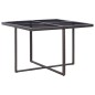 vidaXL Set comedor de jardín 9 piezas y cojines ratán sintético marrón