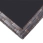 vidaXL Set comedor de jardín 9 piezas y cojines ratán sintético marrón