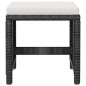 vidaXL Set comedor de jardín 9 pzas ratán sintético y madera negro vidaXL Set comedor de jardín 9 pzas ratán sintético y madera negro