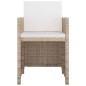 vidaXL Set comedor de jardín 13 piezas y cojines ratán sintético beige vidaXL Set comedor de jardín 13 piezas y cojines ratán sintético beige