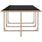 vidaXL Set comedor de jardín 13 piezas y cojines ratán sintético beige vidaXL Set comedor de jardín 13 piezas y cojines ratán sintético beige