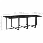 vidaXL Set comedor de jardín 13 piezas y cojines ratán sintético negro vidaXL Set comedor de jardín 13 piezas y cojines ratán sintético negro