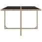 vidaXL Set comedor de jardín 9 piezas y cojines ratán sintético beige vidaXL Set comedor de jardín 9 piezas y cojines ratán sintético beige
