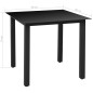 vidaXL Set comedor de jardín 5 piezas y cojines aluminio negro vidaXL Set comedor de jardín 5 piezas y cojines aluminio negro
