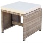 vidaXL Set comedor de jardín 13 piezas y cojines ratán sintético beige vidaXL Set comedor de jardín 13 piezas y cojines ratán sintético beige