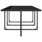 vidaXL Set comedor de jardín 13 piezas y cojines ratán sintético negro vidaXL Set comedor de jardín 13 piezas y cojines ratán sintético negro