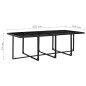vidaXL Set comedor de jardín 13 piezas y cojines ratán sintético negro vidaXL Set comedor de jardín 13 piezas y cojines ratán sintético negro