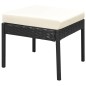 vidaXL Set muebles de jardín 6 piezas y cojines ratán sintético negro vidaXL Set muebles de jardín 6 piezas y cojines ratán sintético negro