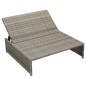 vidaXL Set de muebles de jardín 5 pzas y cojines ratán sintético gris vidaXL Set de muebles de jardín 5 pzas y cojines ratán sintético gris