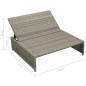 vidaXL Set de muebles de jardín 5 pzas y cojines ratán sintético gris vidaXL Set de muebles de jardín 5 pzas y cojines ratán sintético gris