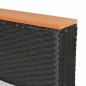vidaXL Set muebles de jardín 7 piezas y cojines ratán sintético negro vidaXL Set muebles de jardín 7 piezas y cojines ratán sintético negro