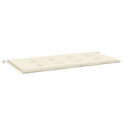 vidaXL Cojín de banco de jardín tela Oxford crema 100x50x3 cm