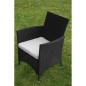 vidaXL Set comedor de jardín 5 piezas y cojines ratán sintético negro vidaXL Set comedor de jardín 5 piezas y cojines ratán sintético negro