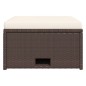 vidaXL Set muebles de jardín 4 piezas y cojines ratán sintético marrón vidaXL Set muebles de jardín 4 piezas y cojines ratán sintético marrón