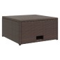 vidaXL Set muebles de jardín 4 piezas y cojines ratán sintético marrón vidaXL Set muebles de jardín 4 piezas y cojines ratán sintético marrón