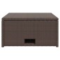 vidaXL Set muebles de jardín 4 piezas y cojines ratán sintético marrón vidaXL Set muebles de jardín 4 piezas y cojines ratán sintético marrón