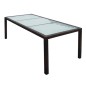 vidaXL Set comedor de jardín 9 piezas y cojines ratán sintético marrón vidaXL Set comedor de jardín 9 piezas y cojines ratán sintético marrón