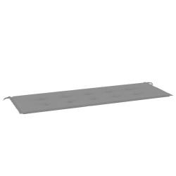vidaXL Cojín de banco de jardín tela Oxford gris antracita 150x50x3 cm