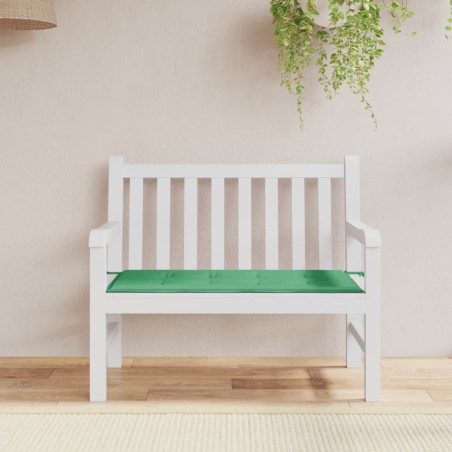 vidaXL Cojín de banco de jardín tela Oxford verde 100x50x3 cm