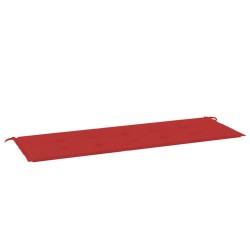 vidaXL Cojín de banco de jardín tela Oxford rojo 150x50x3 cm