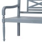 vidaXL Set muebles de jardín 4 pzas madera maciza acacia gris y blanco vidaXL Set muebles de jardín 4 pzas madera maciza acacia gris y blanco