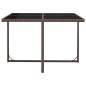 vidaXL Set de comedor jardín 5 pzas y cojines ratán sintético marrón vidaXL Set de comedor jardín 5 pzas y cojines ratán sintético marrón