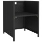 vidaXL Set comedor de jardín 6 piezas y cojines ratán sintético negro