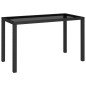 vidaXL Set comedor de jardín 6 piezas y cojines ratán sintético negro