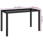 vidaXL Set comedor de jardín 6 piezas y cojines ratán sintético negro