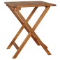 vidaXL Mesa y sillas bistró plegables 3 pzas y cojines madera maciza