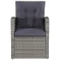 vidaXL Set de muebles de jardín 6 pzas y cojines ratán sintético gris vidaXL Set de muebles de jardín 6 pzas y cojines ratán sintético gris