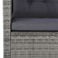 vidaXL Set de muebles de jardín 6 pzas y cojines ratán sintético gris vidaXL Set de muebles de jardín 6 pzas y cojines ratán sintético gris