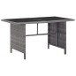 vidaXL Set de muebles de jardín 6 pzas y cojines ratán sintético gris vidaXL Set de muebles de jardín 6 pzas y cojines ratán sintético gris