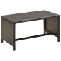 vidaXL Set muebles de jardín 4 piezas y cojines ratán sintético marrón