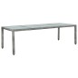 vidaXL Set de comedor de jardín 11 pzas y cojines ratán sintético gris vidaXL Set de comedor de jardín 11 pzas y cojines ratán sintético gris