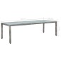 vidaXL Set de comedor de jardín 11 pzas y cojines ratán sintético gris vidaXL Set de comedor de jardín 11 pzas y cojines ratán sintético gris