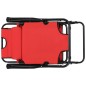 vidaXL Tumbonas plegables con reposapiés 2 unidades acero rojo vidaXL Tumbonas plegables con reposapiés 2 unidades acero rojo