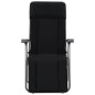 vidaXL Sillas plegables de jardín con cojines 2 unidades negro vidaXL Sillas plegables de jardín con cojines 2 unidades negro
