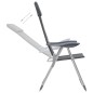 vidaXL Sillas de camping de aluminio 2 unidades gris 58x69x111 cm vidaXL Sillas de camping de aluminio 2 unidades gris 58x69x111 cm