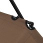 vidaXL Tumbonas plegables con reposapiés 2 unidades acero marrón vidaXL Tumbonas plegables con reposapiés 2 unidades acero marrón