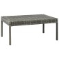 vidaXL Set de muebles de jardín 3 pzas y cojines ratán sintético gris