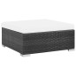 vidaXL Set muebles de jardín 8 piezas y cojines ratán sintético negro vidaXL Set muebles de jardín 8 piezas y cojines ratán sintético negro