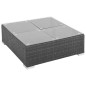 vidaXL Set muebles de jardín 8 piezas y cojines ratán sintético negro vidaXL Set muebles de jardín 8 piezas y cojines ratán sintético negro