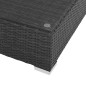 vidaXL Set muebles de jardín 8 piezas y cojines ratán sintético negro vidaXL Set muebles de jardín 8 piezas y cojines ratán sintético negro